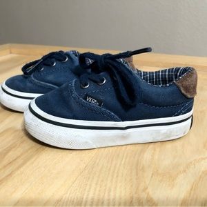 Baby size 4.5 Vans in good used condition Navy & Brown